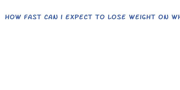 how fast can i expect to lose weight on whole30