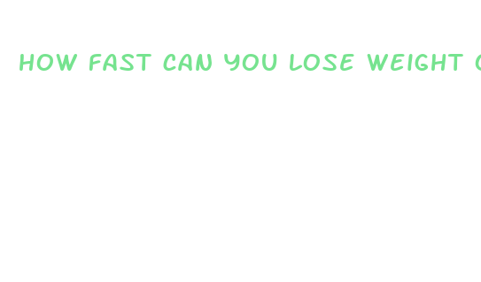 how fast can you lose weight on a keto diet