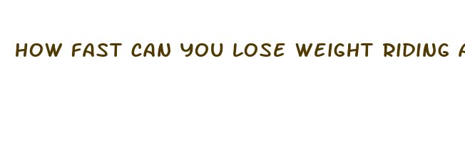 how fast can you lose weight riding a stationary bike