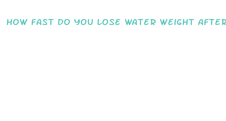 how fast do you lose water weight after creatine