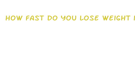 how fast do you lose weight in keto