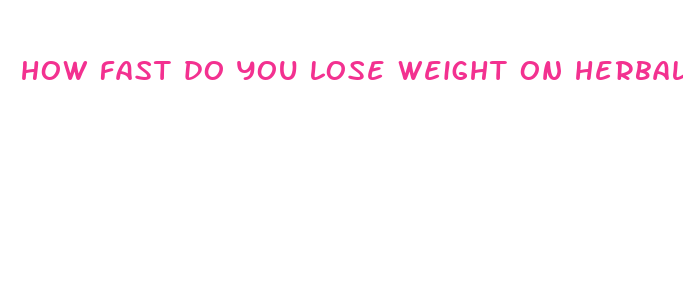 how fast do you lose weight on herbalife