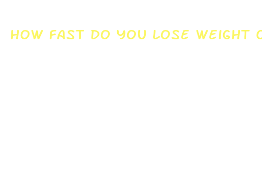 how fast do you lose weight on weight watchers