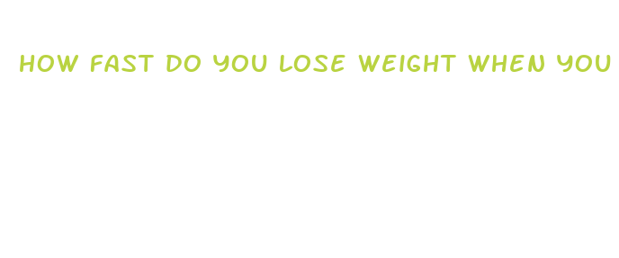 how fast do you lose weight when you run