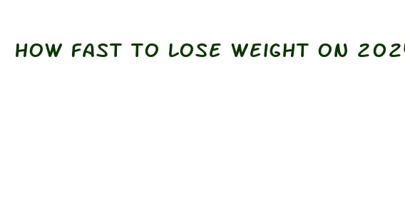 how fast to lose weight on 2024 calories