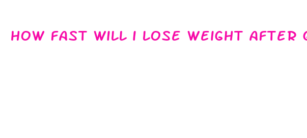 how fast will i lose weight after gastric sleeve surgery