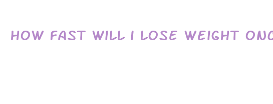 how fast will i lose weight once i stop drinking