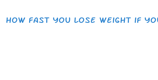 how fast you lose weight if you stop eating