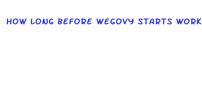 how long before wegovy starts working