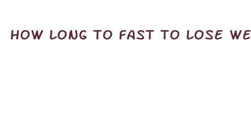 how long to fast to lose weight reddit