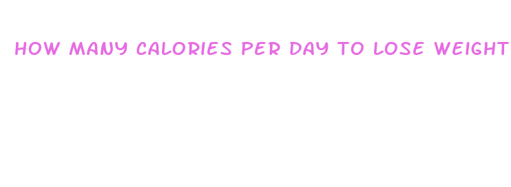 how many calories per day to lose weight fast australia