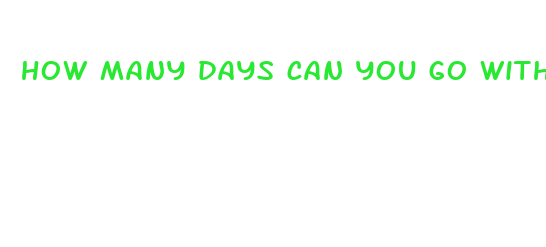 how many days can you go without eating