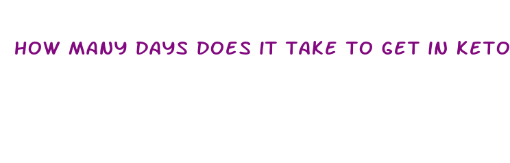 how many days does it take to get in ketosis