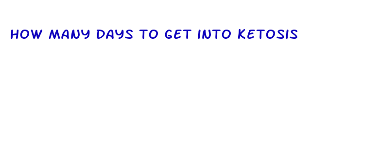 how many days to get into ketosis