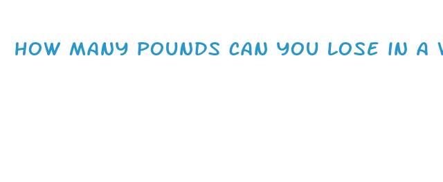 how many pounds can you lose in a week