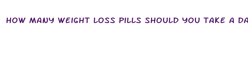 how many weight loss pills should you take a day