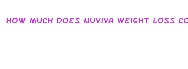 how much does nuviva weight loss cost