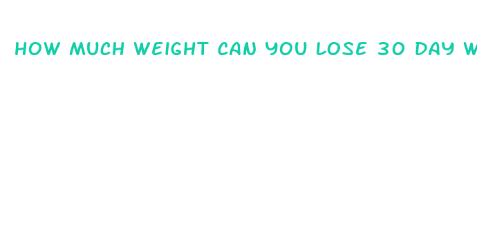 how much weight can you lose 30 day water fast