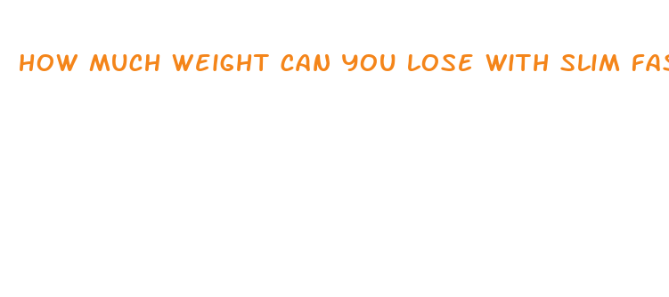 how much weight can you lose with slim fast 321