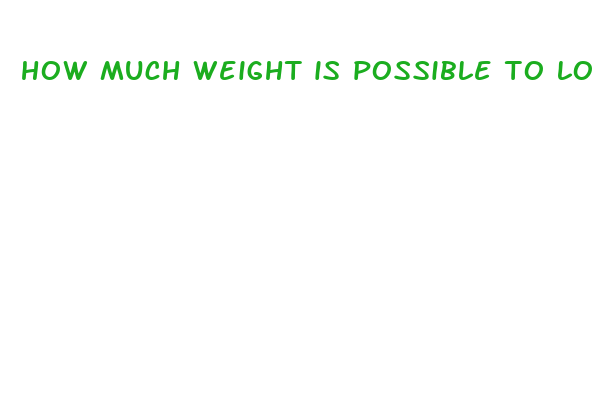 how much weight is possible to lose in a week