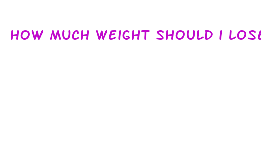 how much weight should i lose per week