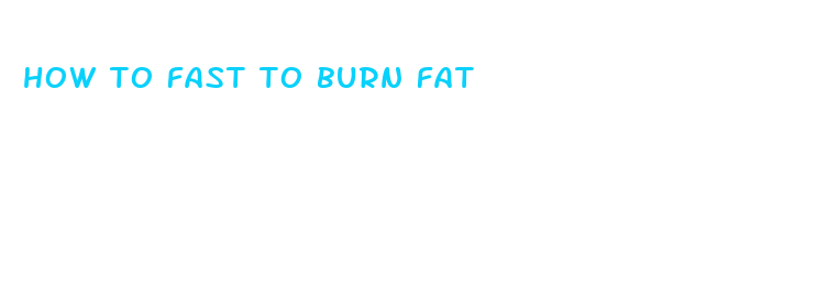 how to fast to burn fat