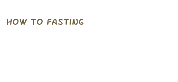 how to fasting