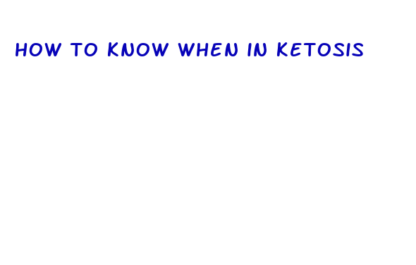 how to know when in ketosis