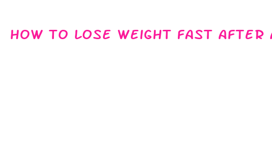 how to lose weight fast after a miscarriage