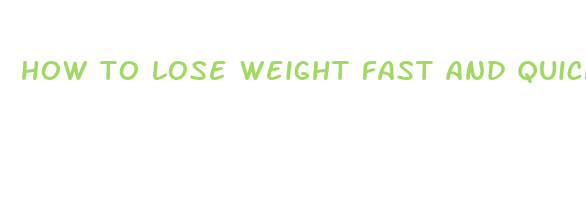 how to lose weight fast and quickly at home