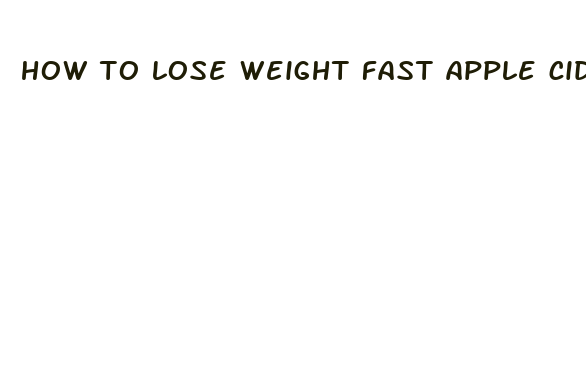 how to lose weight fast apple cider vinegar