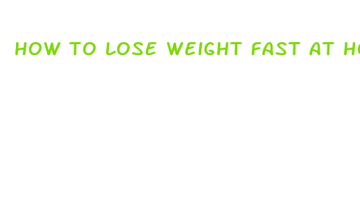 how to lose weight fast at home quora