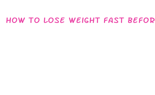 how to lose weight fast before a vacation