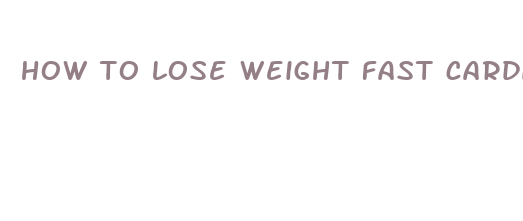 how to lose weight fast cardio or weights