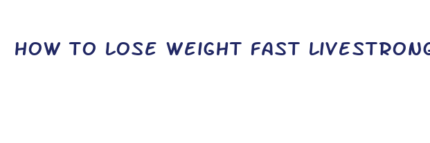 how to lose weight fast livestrong