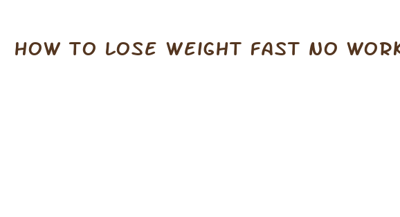 how to lose weight fast no workout