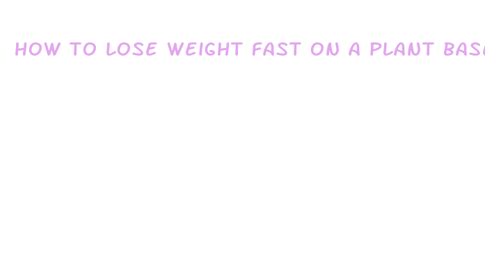 how to lose weight fast on a plant based diet