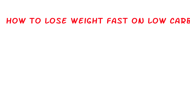 how to lose weight fast on low carb