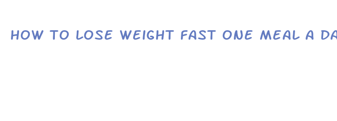 how to lose weight fast one meal a day