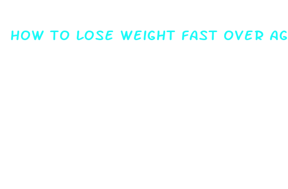 how to lose weight fast over age 50