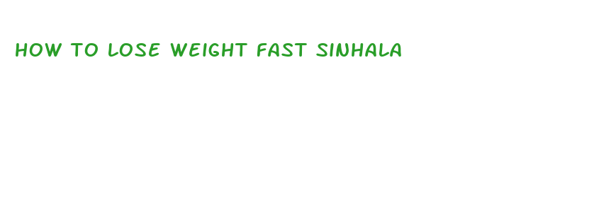 how to lose weight fast sinhala