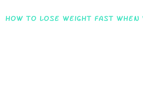 how to lose weight fast when you have diabetes