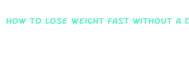 how to lose weight fast without a diet plan