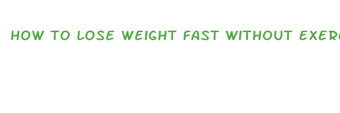 how to lose weight fast without exercise blog