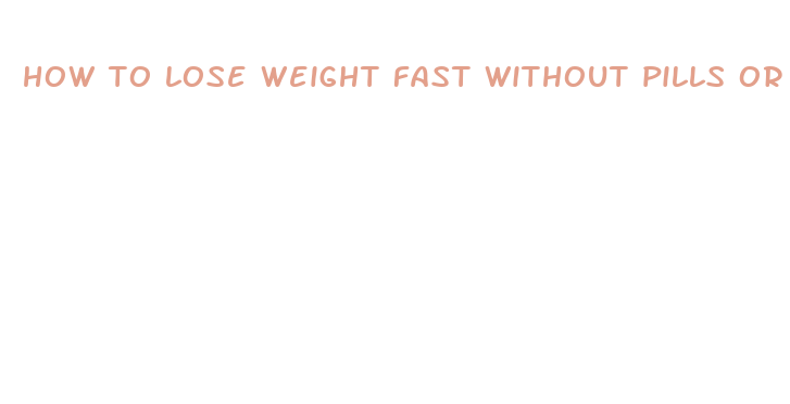 how to lose weight fast without pills or working out