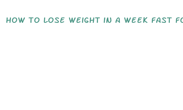 how to lose weight in a week fast for free