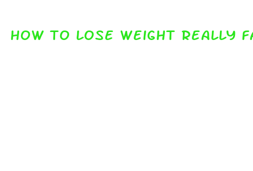 how to lose weight really fast without exercise