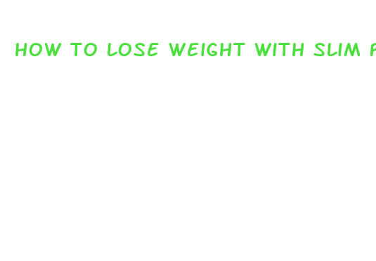 how to lose weight with slim fast