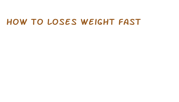 how to loses weight fast