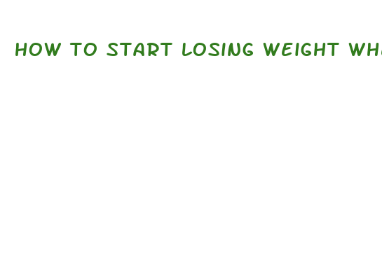 how to start losing weight when you are obese